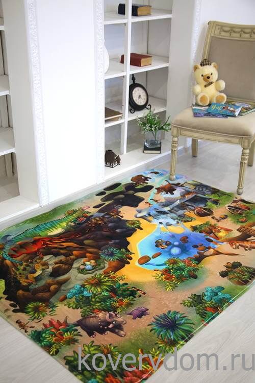 Детский развивающий 3D ковер Парк Юрского периода 86030 Детский развивающий 3D ковер Парк Юрского периода 86030
