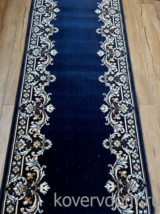 Ковровая дорожка Кремлевская темно-синяя 40033-38