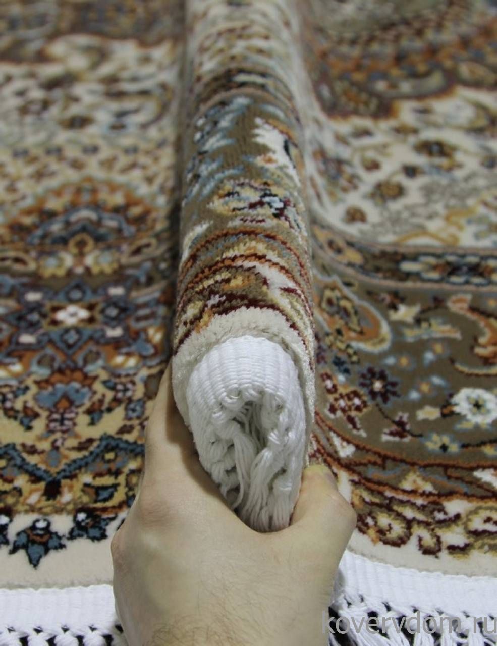 Ковер SHAHREZA D414 CREAM-BROWN Овал Ковер SHAHREZA D414 CREAM-BROWN Овал