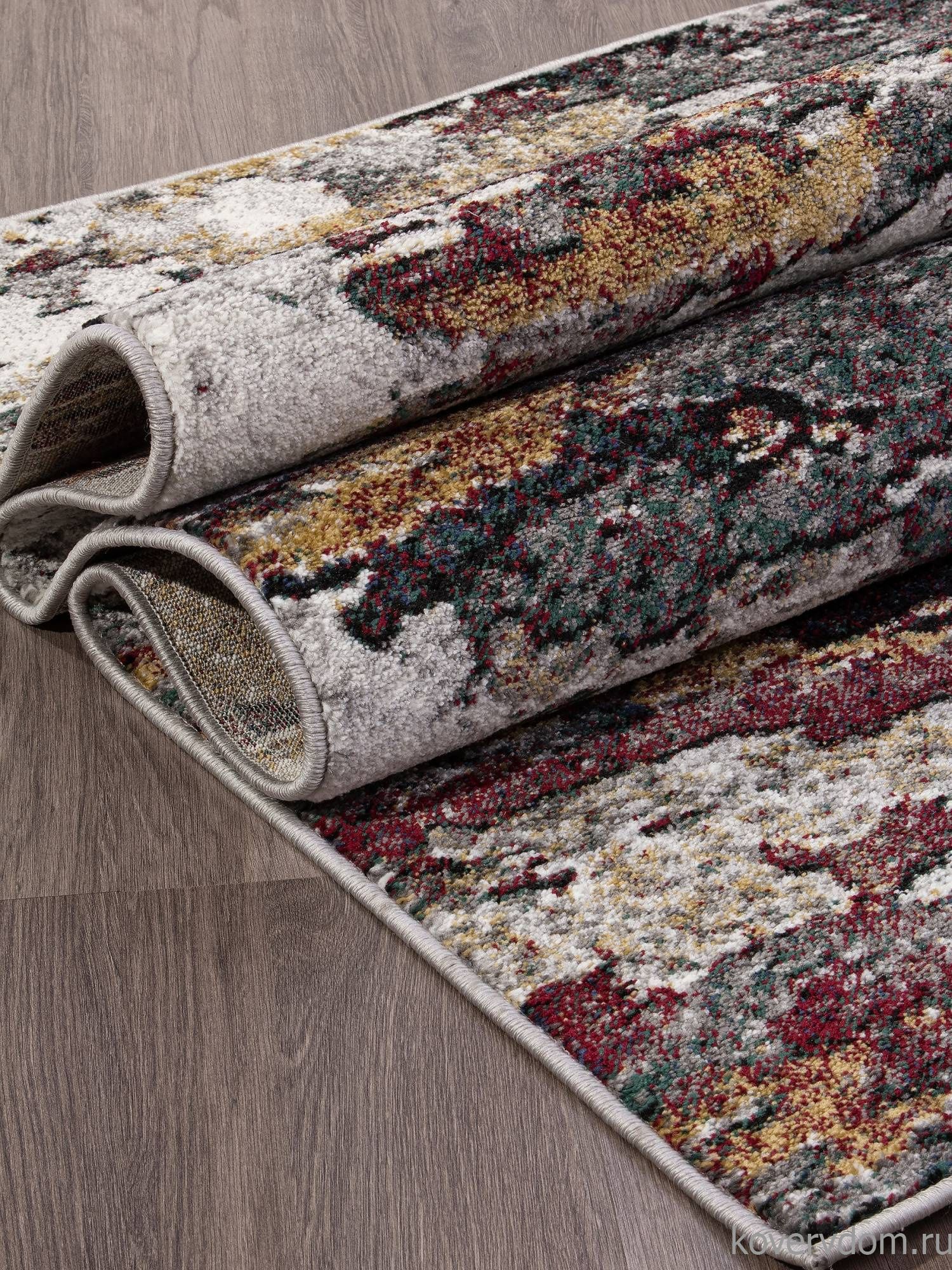 Ковер LONDON D824 GRAY-RED 2 Ковер LONDON D824 GRAY-RED 2