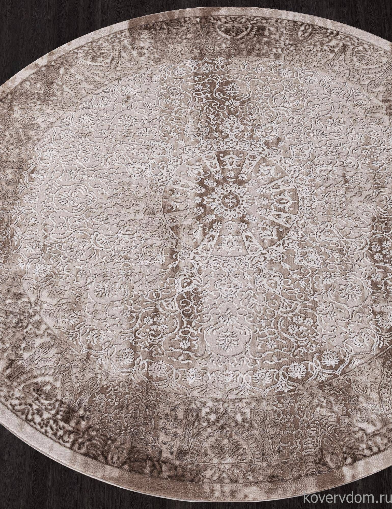 Ковер ARMINA 03878B BROWN / BROWN Круг Ковер ARMINA 03878B BROWN / BROWN Круг