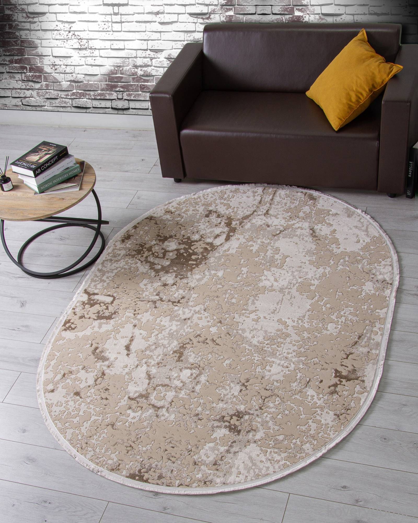 Ковер DOLCE F202 CREAM Овал Ковер DOLCE F202 CREAM Овал