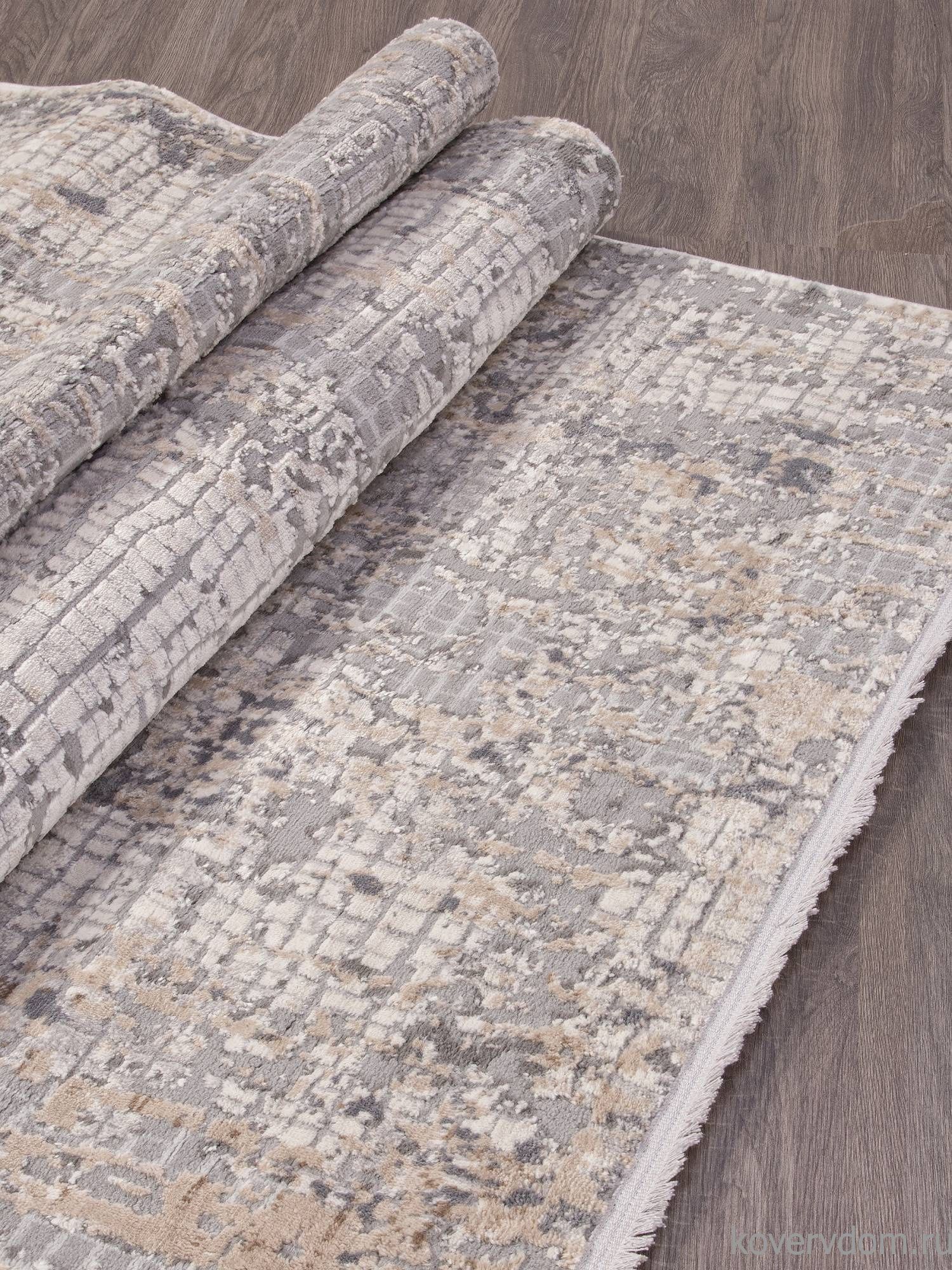 Ковер ALANYA 23539A GREY SHR / WHITE Ковер ALANYA 23539A GREY SHR / WHITE