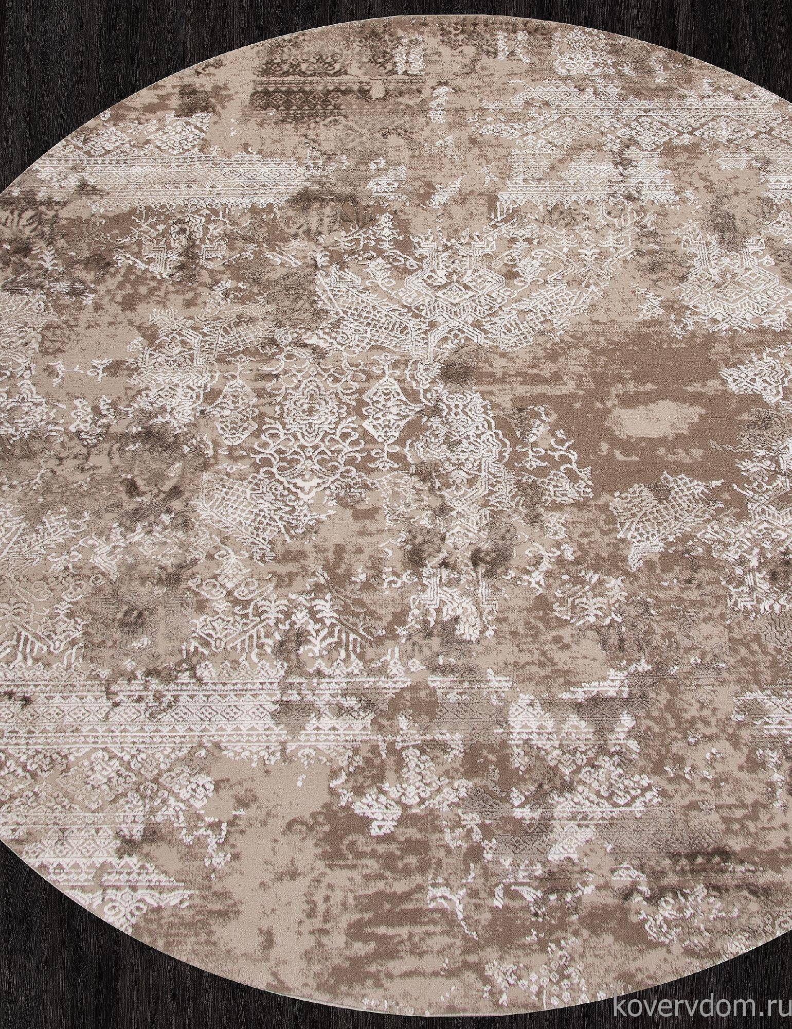 Ковер ARMINA 03851B BROWN / BROWN Круг