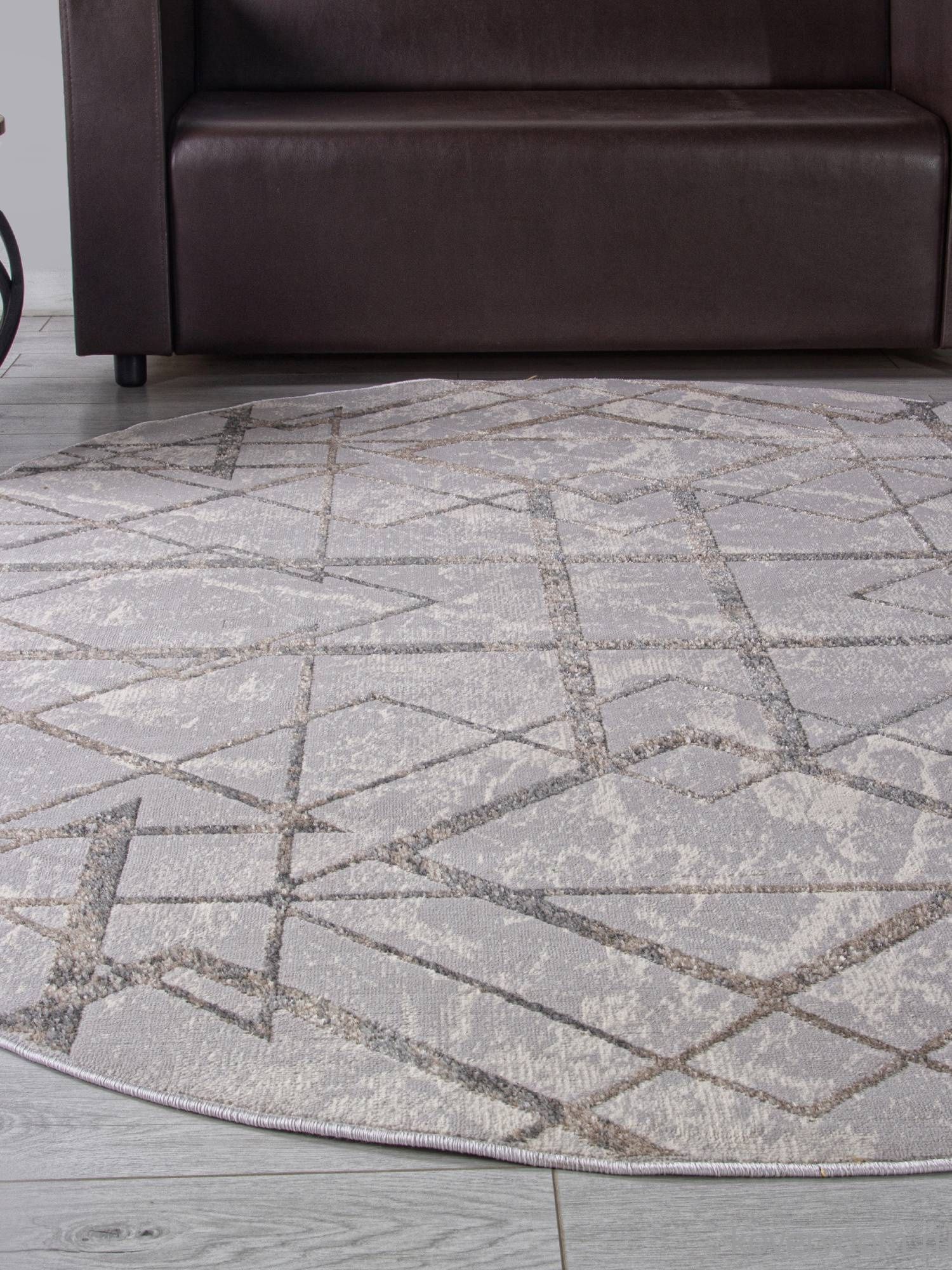 Ковер LIMAN F480 GRAY-BEIGE Овал