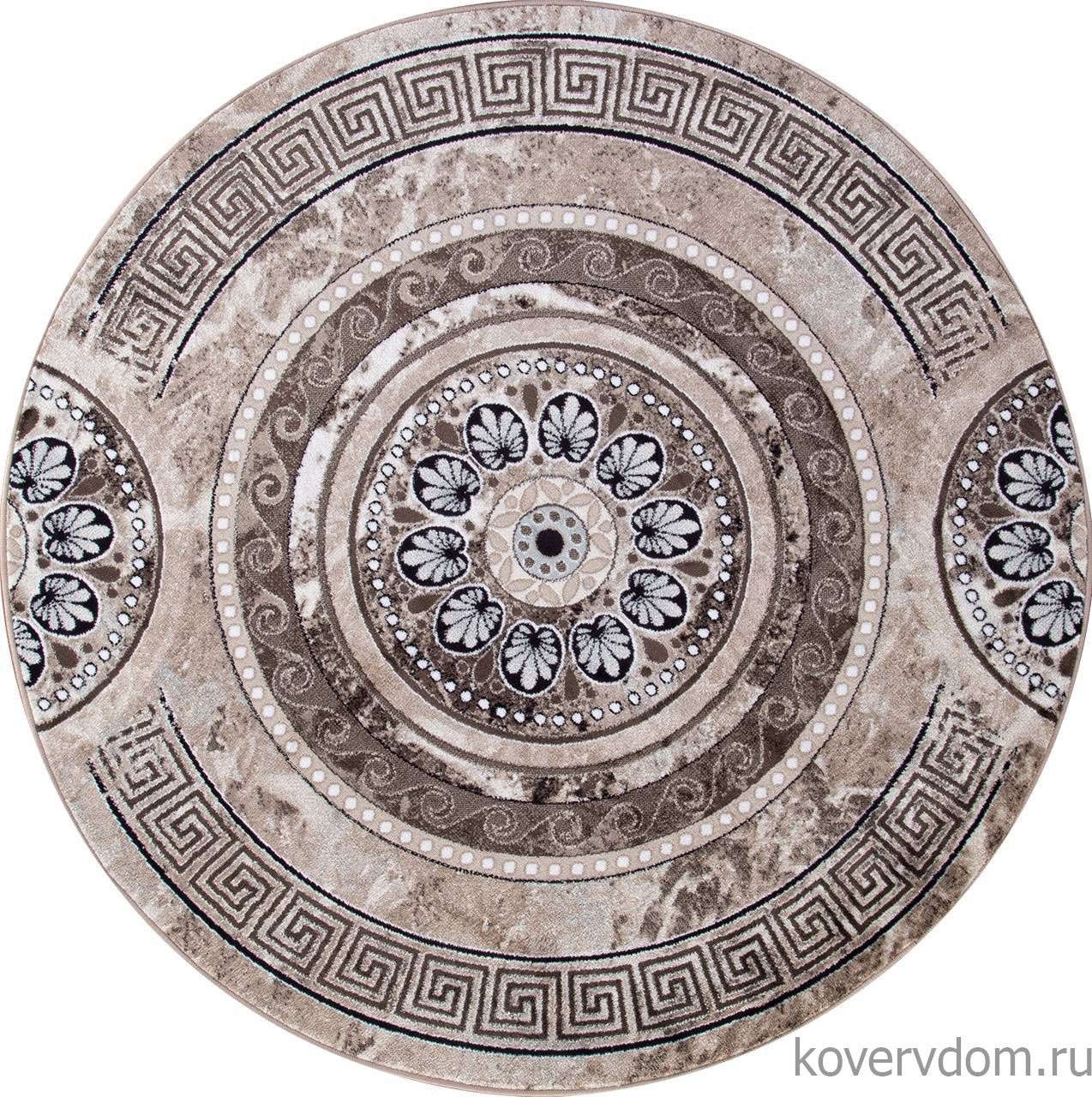 Ковер VALENCIA DELUXE d300 BROWN Круг