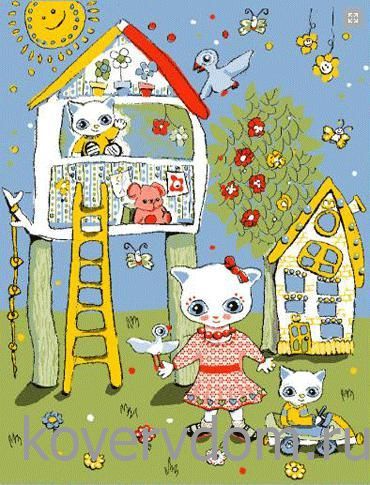 Детский развивающий ковер PTT Sorona JOYFUL KIDS Treehouse Детский развивающий ковер PTT Sorona JOYFUL KIDS Treehouse