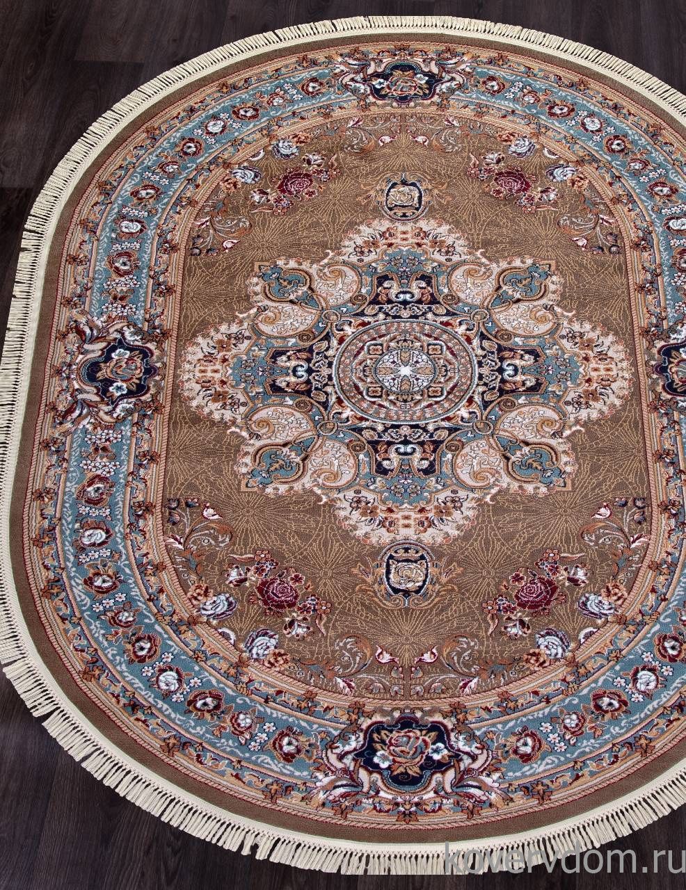 Ковер SHAHREZA D727 BROWN Овал Ковер SHAHREZA D727 BROWN Овал