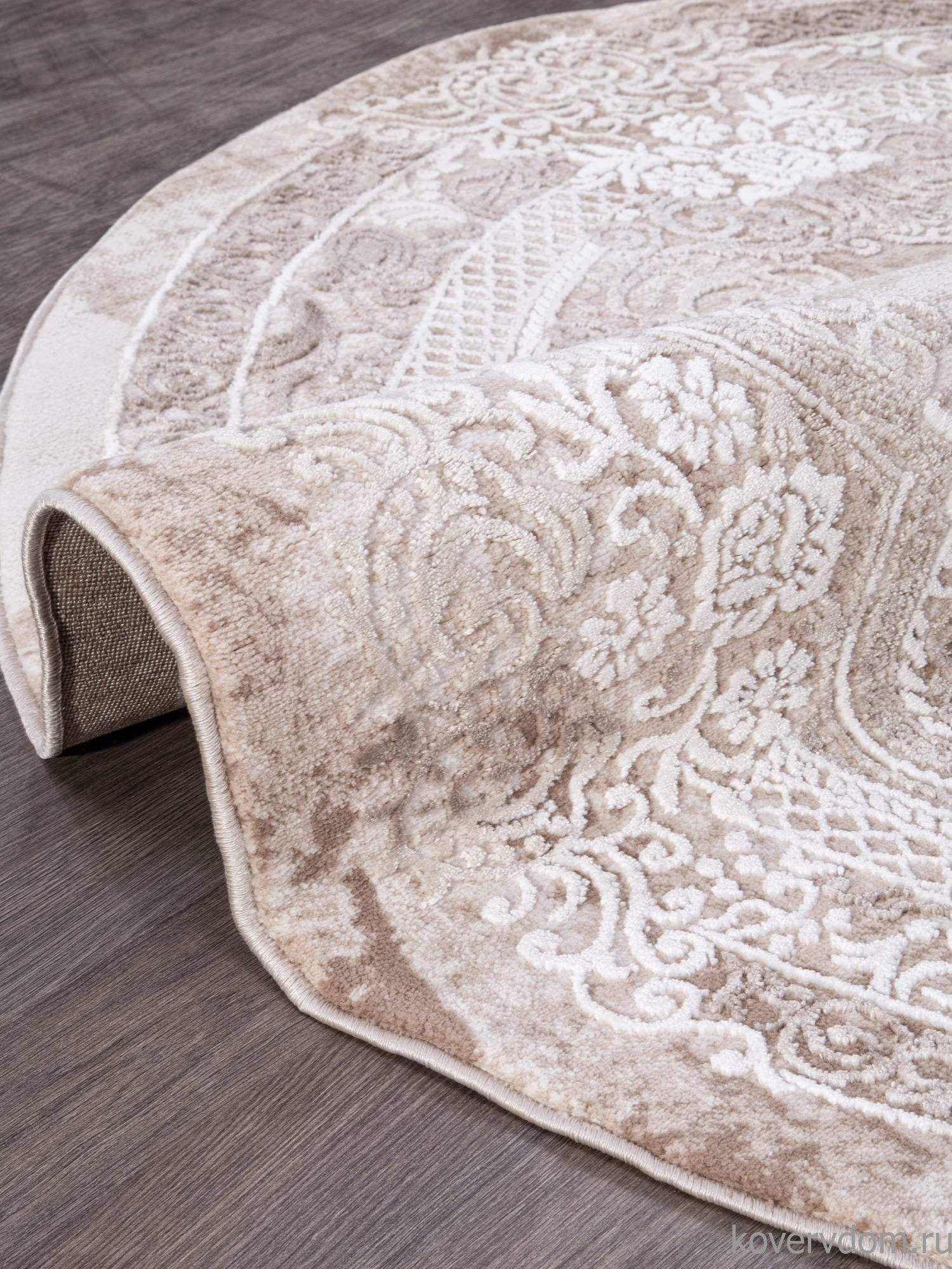 Ковер ARMINA 03707A BROWN / BROWN Круг Ковер ARMINA 03707A BROWN / BROWN Круг