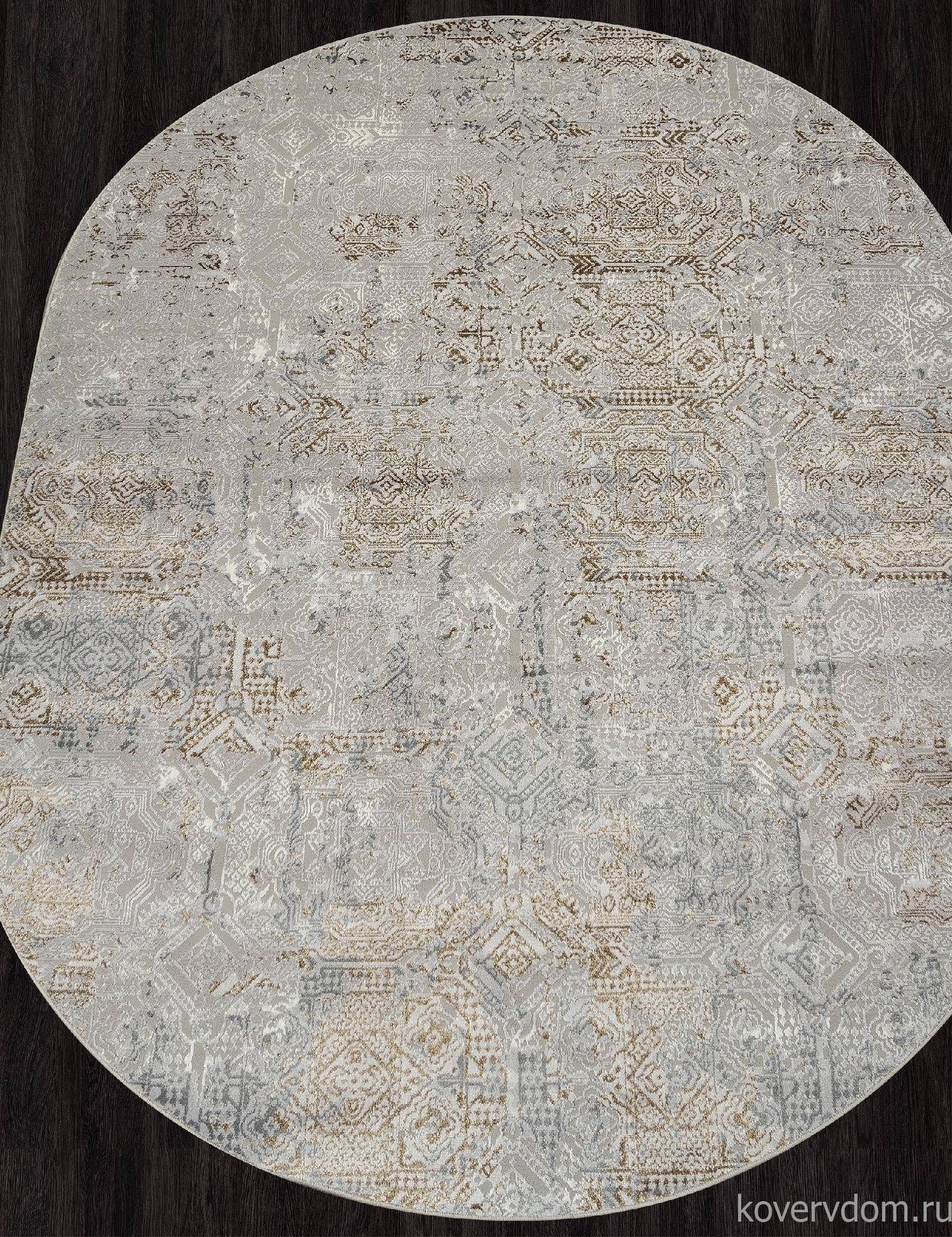 Ковер PALERMO-A F281 GRAY-GREEN Овал Ковер PALERMO-A F281 GRAY-GREEN Овал