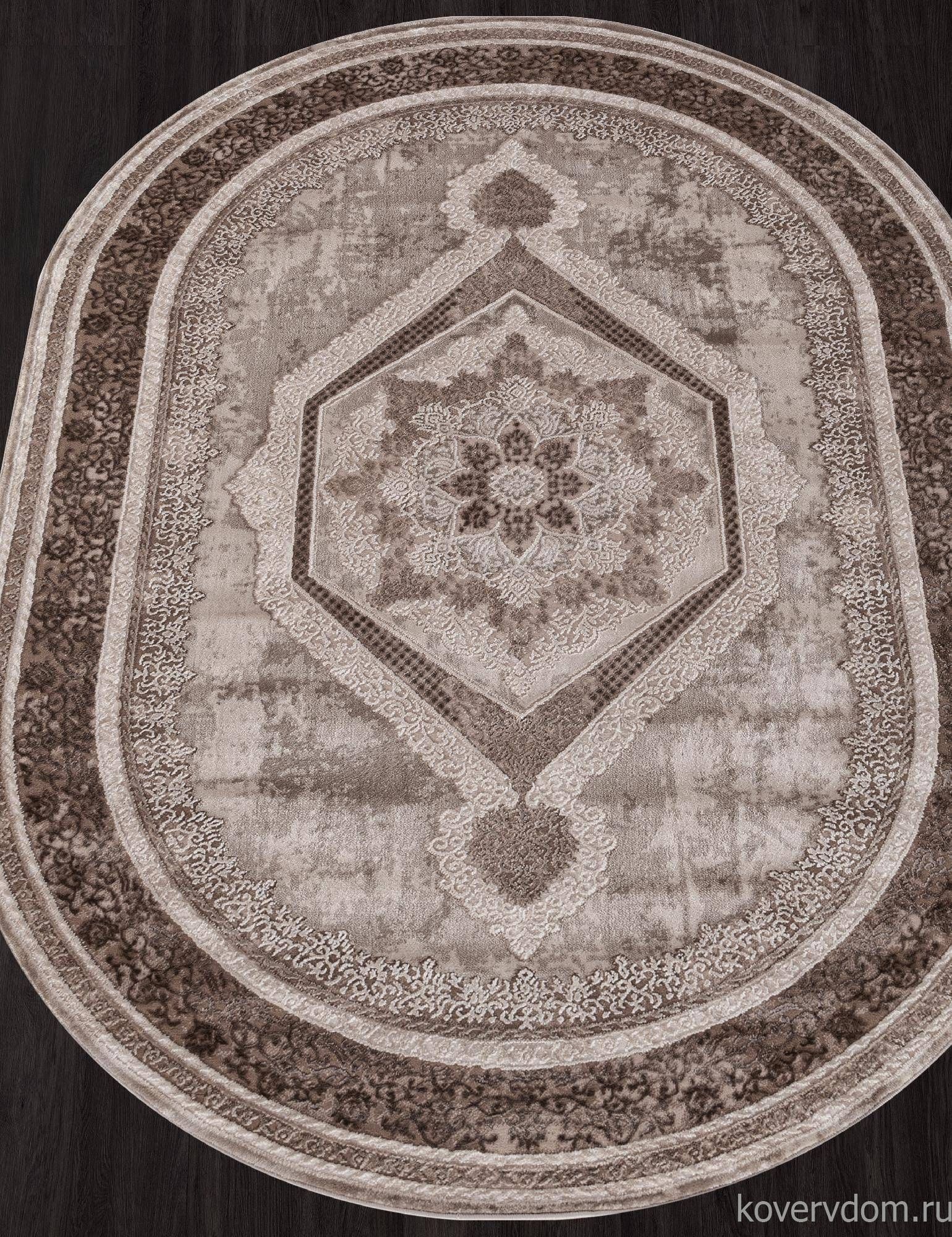 Ковер ARMINA 04037A BROWN / BROWN Овал Ковер ARMINA 04037A BROWN / BROWN Овал