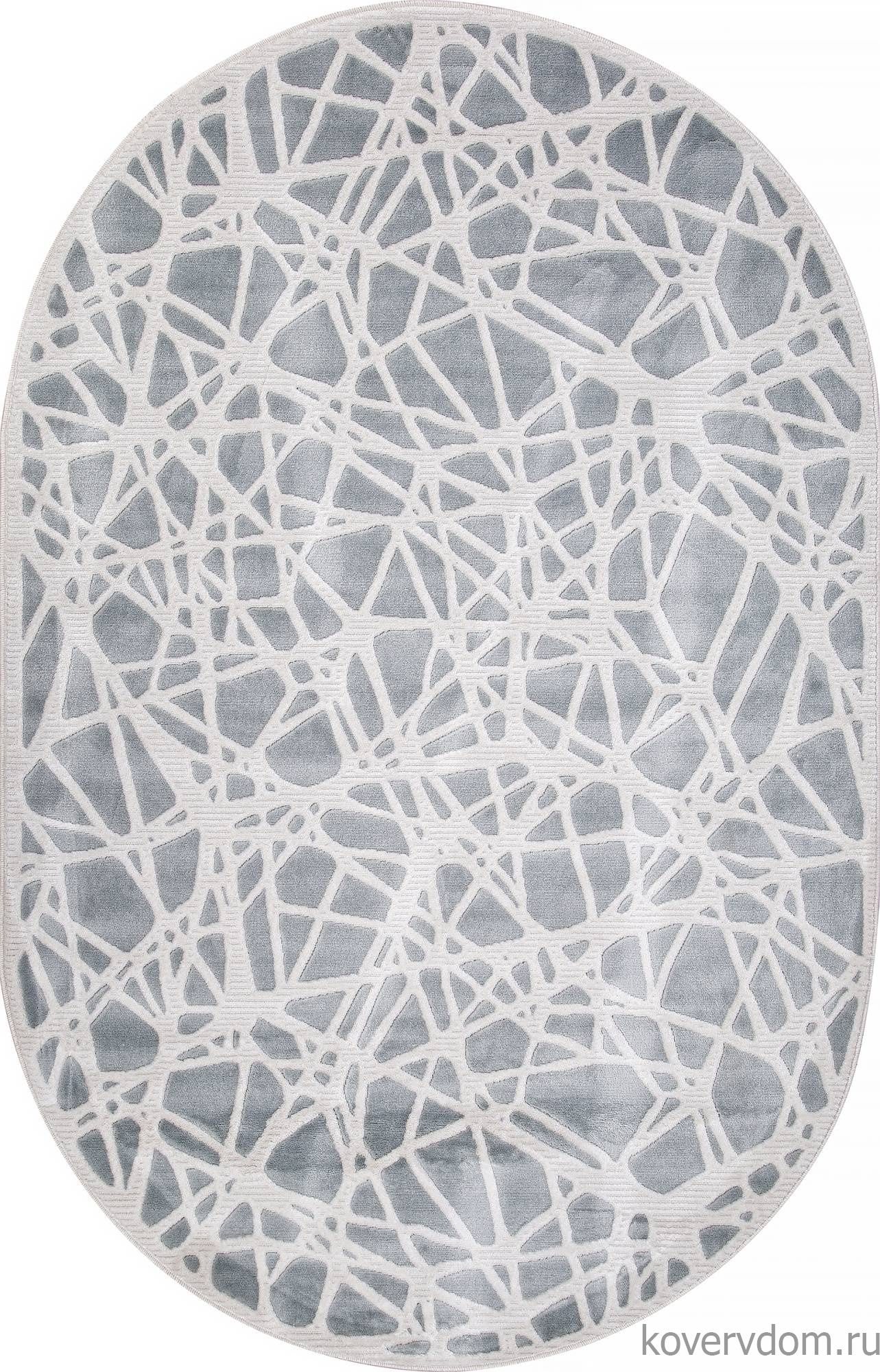 Ковер MIRANDA D967 BLUE-CREAM Овал