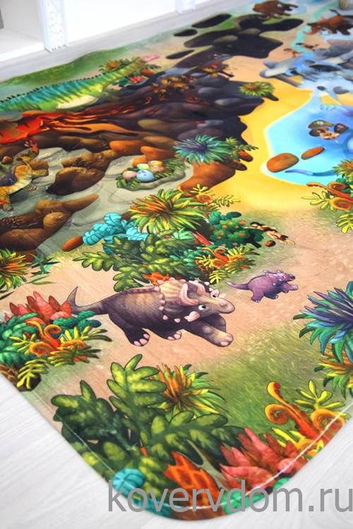 Детский развивающий 3D ковер Парк Юрского периода 86030 Детский развивающий 3D ковер Парк Юрского периода 86030