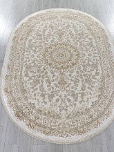 Однотонный ковер ESSA 27239A CREAM / BEIGE Овал