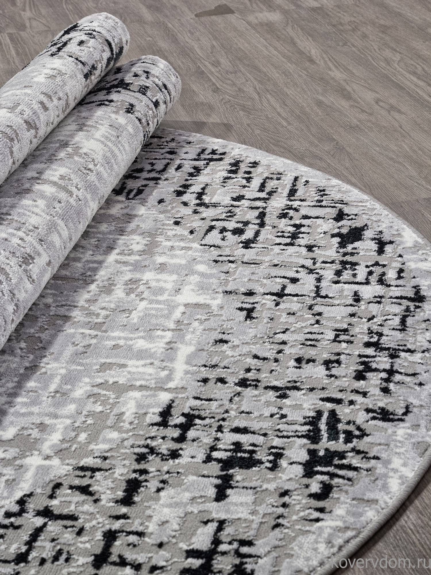 Ковер PALERMO F292 DARK GRAY Овал Ковер PALERMO F292 DARK GRAY Овал