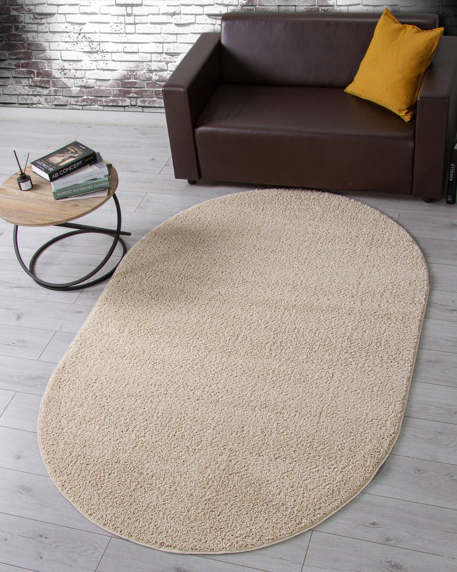 Ковер MOKKO T600 LIGHT BEIGE Овал Ковер MOKKO T600 LIGHT BEIGE Овал