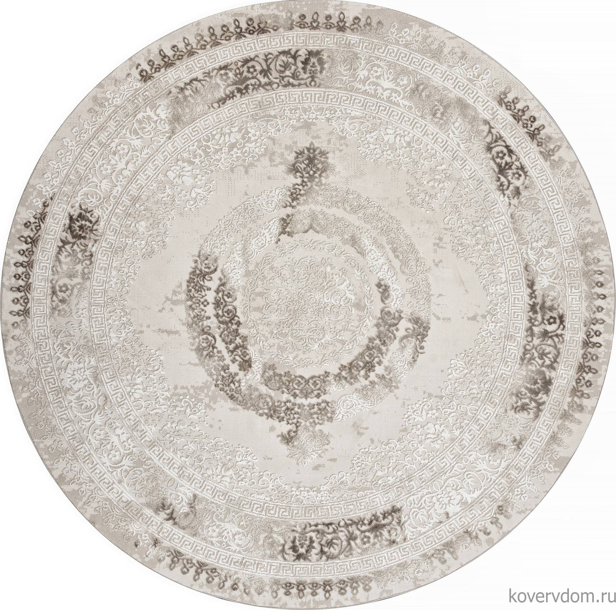 Ковер ARMINA 04087A BROWN / BROWN Круг